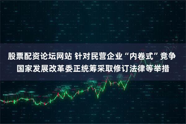 股票配资论坛网站 针对民营企业“内卷式”竞争 国家发展改革委正统筹采取修订法律等举措